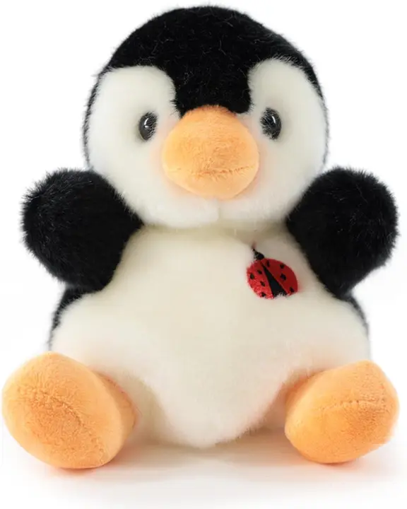 Peluches de animales de peluche de pingüino de 8 pulgadas, juguetes de animales para niños, niñas, ideal para guardería, decoración de habitación, cama - 1