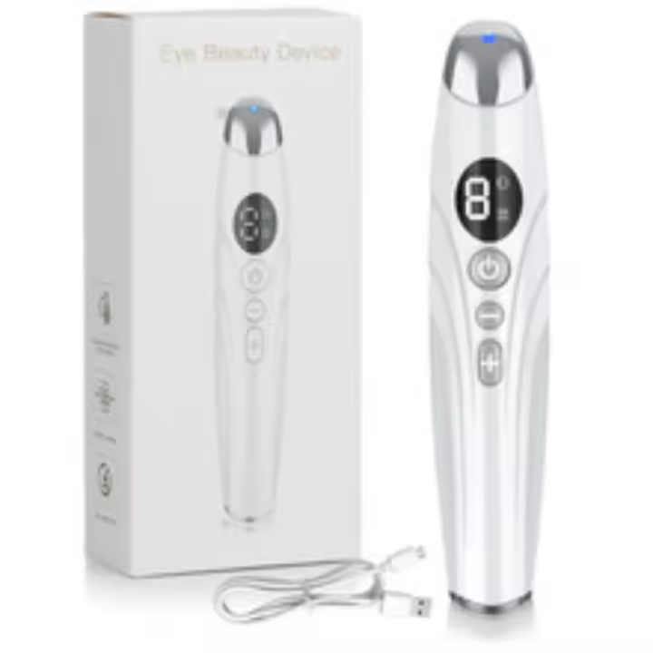 Masajeador de ojos, Lápiz de masaje para ojos, presentador Vibratorio, Promueve la absorción de la esencia - 1