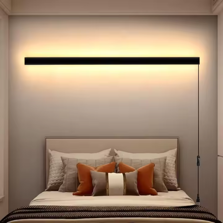 Aplique de pared largo enchufable moderno - 1