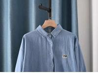Blusas Bordadas de Flor Moda Coreana para Mujeres Primavera Camisa de Jeans de Diseñador - details 29