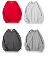 Sudaderas con capucha informales para hombre y mujer, ropa de calle sólida, sudadera básica de hip hop, color negro, blanco y caqui, 320gsm - details 11