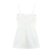 PB & ZA2025 dulce temperamento decorado con lazo sin espalda vestido suelto Falda corta novedad de verano ropa de mujer - details 2