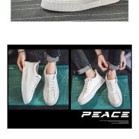 Zapatos Deportivos para Hombre Comodidad en Cuero Plano Moda Blanco Adecuado para Primavera y Otoño - details 14