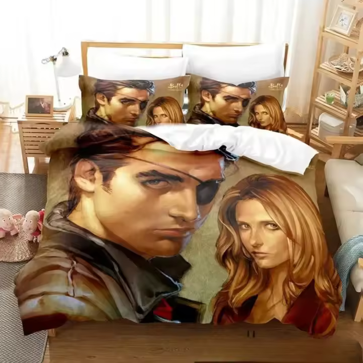 Juego de Cubierta de Edredón 3D Buffy the Vampire Slayer Material de Poliéster para Niños, Niñas, Adultos Accesorios de Dormitorio - 1