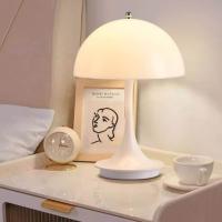 Lámpara de mesa de setas recargable, 3 colores de atenuación, lámpara de escritorio de alta gama, luz decorativa atmosférica táctil para dormitorio y sala de estar - details 2