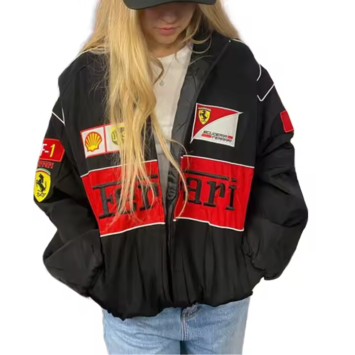 Chaqueta holgada con estampado informal, abrigo elegante y llamativo, ropa de calle universitaria, gran regalo para esposa y novia - 1