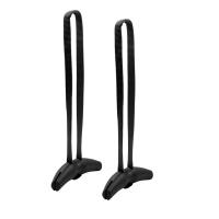 1 par de manijas multifuncionales con forma de cuerno para Fitness, levantamiento de pesas, construcción muscular, manijas de agarre para entrenamiento físico, naranja/negro - details 4