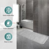Alfombra absorbente antideslizante de espuma viscoelástica para cocina, alfombrilla para puerta de dormitorio, 120x40cm, color gris - details 5