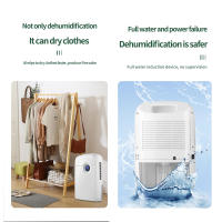 Deshumidificador silencioso para habitación, deshumidificador eléctrico con tanque de agua de 2,5 L y apagado automático, 42 W - details 5