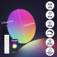 Lámpara de techo de Alta luminosidad para Decoración de interiores plafón Led para dormitorio salón Luz impermeable RGB - details 11