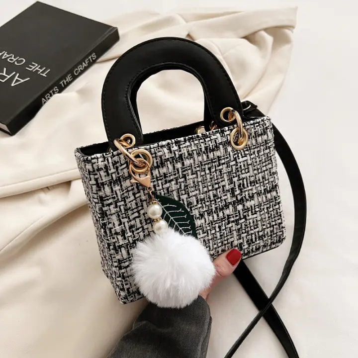 Bolso Cruzado de Moda para Mujer de Alta Gama Primavera-Verano 2025 Bolso de Lana Tendency para Princesa Diana - 1