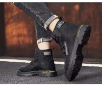 Botas Martin altas para hombre, zapatos de seguridad transpirables, impermeables, antideslizantes, para deportes de invierno, suela de goma, novedad de 2025 - details 12