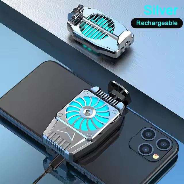 Ventilador de Enfriamiento Mini para Teléfono Móvil Radiador Turbino Hurricane para iPhone, Samsung, Xiaomi Accesorios de Electrónica - 1