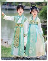 Uniformes escolares Hanfu para niños y niñas de guardería, nuevo estilo chino Tang antiguo para niños, actuación del Festival del Medio Otoño - details 20