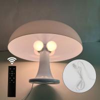 Lámpara de mesa de hongo, lámpara de mesa de atmósfera de decoración nórdica simple, luz de noche de dormitorio de estudio - details 13