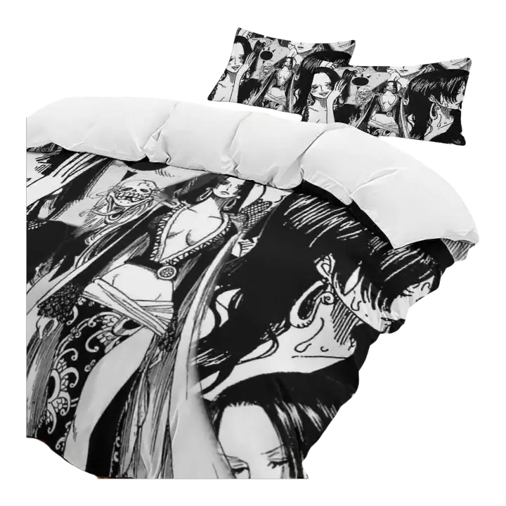 Juego de Ropa de Cama Ligera de Hancock Boa Funda de Edredón de Dibujos Animados, 2 Fundas de Almohadas, 1 Edredón Conjunto de Cama Cómodo - 1