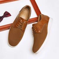 Zapatos casuales de cuero con cordones y punta redonda inglesa para primavera y otoño 2024 para hombre - details 0