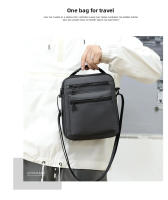 Bolso Cruzado de Oxford Casual Bolso de Negocios de Hombro Único de Poliéster Suave con Cierre de Cremallera Tendencia Callejera - details 3