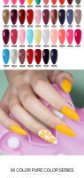 Arte Clavo-Juego de esmaltes en Gel para uñas, barniz para Base de imprimación, colores mezclados, semipermanente, 8/15ml, 10 unids/lote - details 4