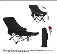 Silla de Camping Portátil Reclinable al Aire Libre Plegable para Playa y Oficina - details 3