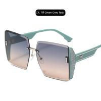 Gafas de Sol Grandes Marcos sin Marco Corte de Oceanos Adelgazantes UV400 - details 9