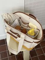 Bolsa de mamá de gran capacidad, versátil, bandolera para madre y bebé, bolsa de salida portátil de lona ligera, bolso de mano. - details 17