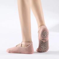Calcetines de yoga antideslizantes para mujer, medias transpirables de vendaje, pilates, ballet, baile, medio dedo del pie - details 4