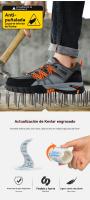 Zapatos de Seguridad Hombre Antiolor 2024 |   Punta de Acero Antipinzamiento · Suela Antiperforación · Aislante 10KV · Transpirable para Verano (Talles 38-46) - details 7