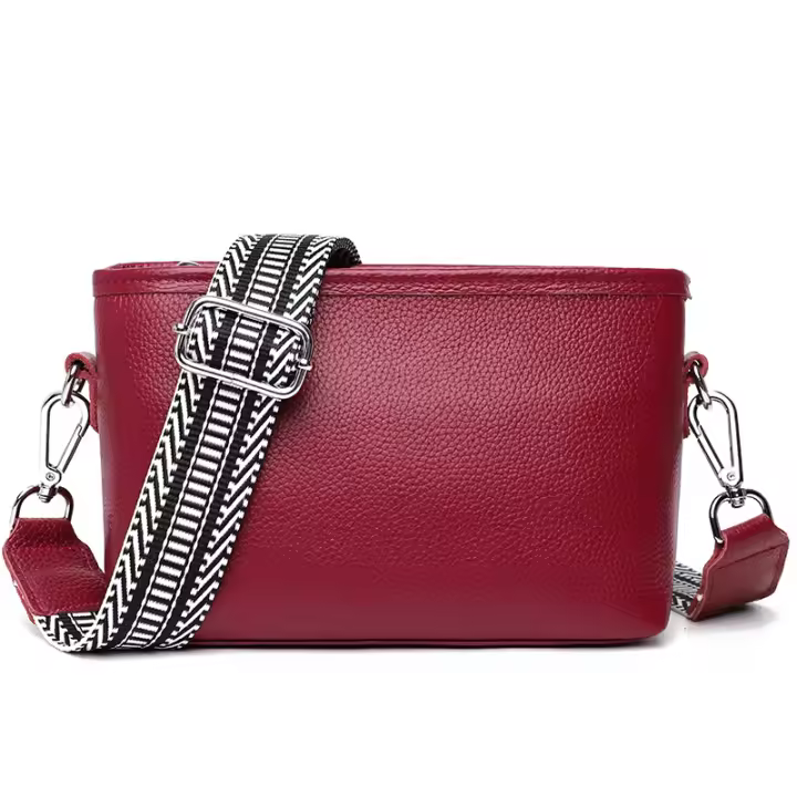 Bolso Bandolera Mujer Pequeño Fashion Bolso Mujer Bolso de Cuero con Compartimiento con Cremallera Bolso Bandolera Mujer - 1