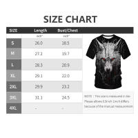 Camiseta con estampado de lobo para hombre, camisa de manga corta con estampado de animales, a la moda, novedad - details 0
