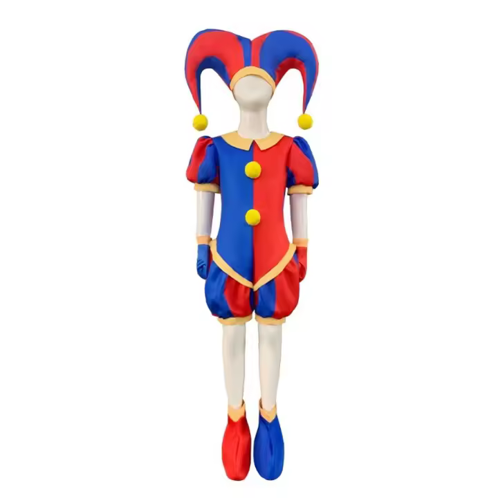 Mono de cosplay de circo con números mágicos de Halloween, disfraz de Pomni para actuación en escenario - 1
