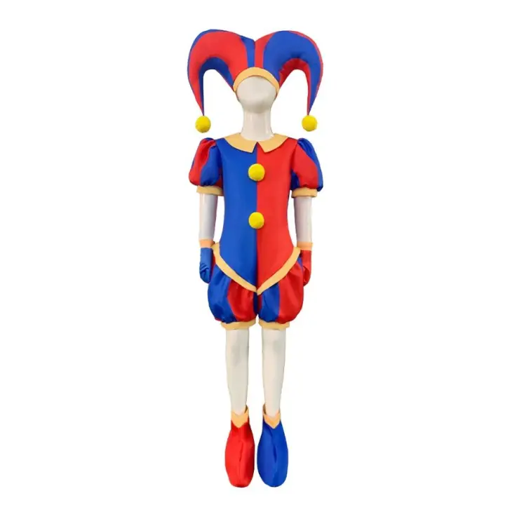 Mono de cosplay de circo con números mágicos de Halloween, disfraz de Pomni para actuación en escenario - 1