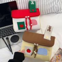 Bolsa de maquillaje de mano impermeable, bolsa de cosméticos con forma de casa de dibujos animados de nailon, bolsa de almacenamiento multifuncional para el cuidado de la piel de gran capacidad, viaje - details 6