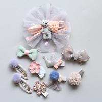 10 Uds. Accesorios lazos de corona pinzas para el pelo de bebé para niños - details 12