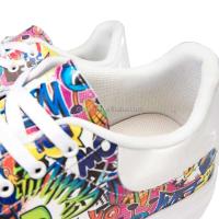 Nuevo diseño de fiesta de moda, zapatos de tenis dorados para mujer, zapatillas blancas planas grandes 48 gruesas, precio bajo, adolescente americano - details 3