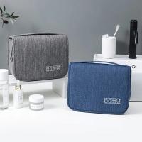 Bolsa de almacenamiento portátil de tela Oxford para hombre y mujer, organizador de artículos de tocador, bolsa de cosméticos impermeable, bolsa de lavado de viaje colgante - details 8