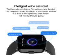 Reloj inteligente deportivo con respuesta a llamadas, papel tapiz personalizado resistente al agua de 1ATM, notificación de mensajes, música remota para Android IOS - details 6