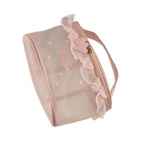 Bolso Simple de malla para cosméticos, bolsa de lavado con cremallera, bolsa de almacenamiento de malla, bolsa de pañuelos, organizador de artículos de tocador de gran capacidad para mujer - details 12