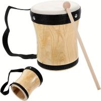 Bongo tambor de mano indio auténtico, instrumento de percusión tradicional para entusiastas de la música - details 1