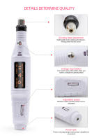 Parkson-taladro eléctrico para manicura y pedicura, Kit de herramientas profesionales para manicura y pedicura - details 2
