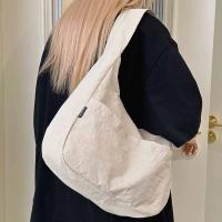 Bolso de hombro de nailon de Color caramelo, bolso de mano deportivo de secado rápido de gran capacidad, paquete de teléfono móvil de estilo coreano de Color sólido, Unisex - details 14