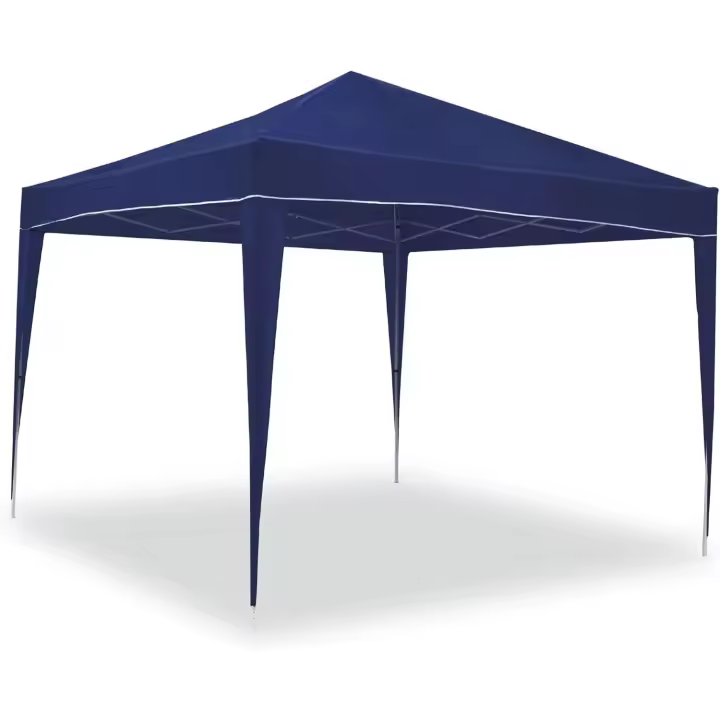 Carpa Azul Clásica de 3x3m Resistente al Agua Incluye Vientos y Piquetas de Fijación - 1