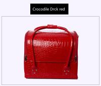 Caja de cosméticos de cuero PU para mujer, bolso impermeable de gran capacidad para maquillaje de tatuaje de viaje, nuevo - details 11