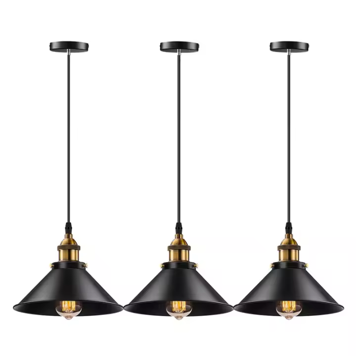 Lámpara colgante Vintage para Loft, Base Industrial E27, iluminación para el hogar, sala de estar, cocina, Isla - 1