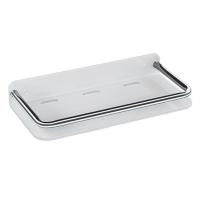 Estante de almacenamiento para baño sin perforaciones, estante cuadrado para champú montado en la pared, colgador de pared flotante sin taladro para almacenamiento de maquillaje - details 12