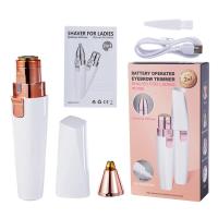 Depiladora Eléctrica Recargable 2 en 1 Mini Afeitadora Indolora para Cejas y Cuerpo Femenino - details 11