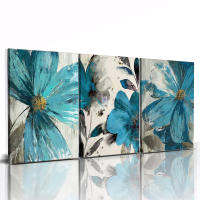 Póster de Flores Rosa Nórdicas en Lienzo 3pcs Decoración de Pared para Sala de Estar Arte de Pintura en Lienzo sin Marco para Decoración del Hogar Marca JUBEER - details 12