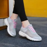 Zapatillas de deporte de moda de las mujeres ahuecadas hacia afuera ultra ligeras grandes de malla transpirable zapatos casuales de los zapatos de las mujeres - details 67
