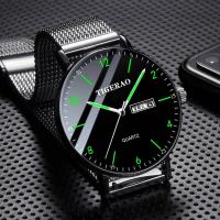 Hombre impermeable doble calendario tendencia cielo estrellado reloj no mecánico reloj de cuarzo luminoso - details 1