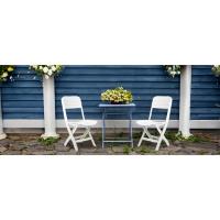 silla plegable, silla plegable acolchada, silla plegable cocina, silla plegable blanca
